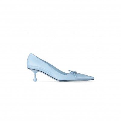 JIMMY CHOO SCARLETT 50 DUSTY BLUE PATENT LEATHER PUMPS SCARLETT50PAT